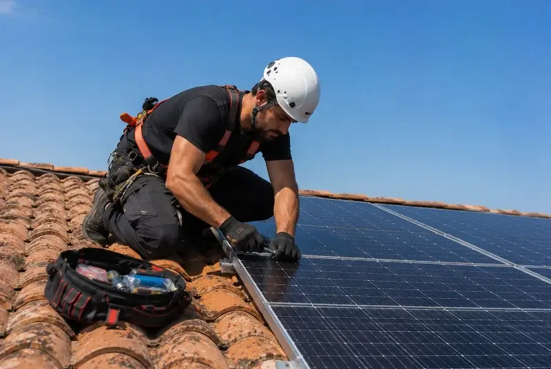 Maintenance et monitoring de panneaux solaires à Soussans