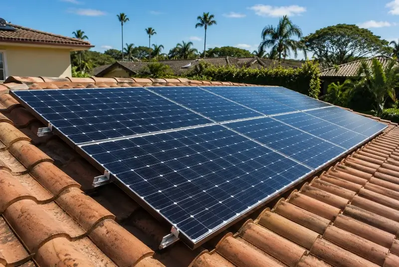 Installation de panneaux solaires à Soussans